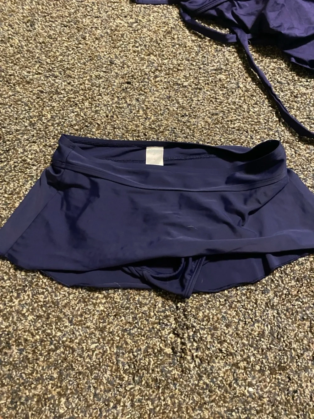 3-Piece Navy Swim Wear - Skirt, Tankini & Bikini Top, used, Kona Sol Women’s M - Picture 6 of 7